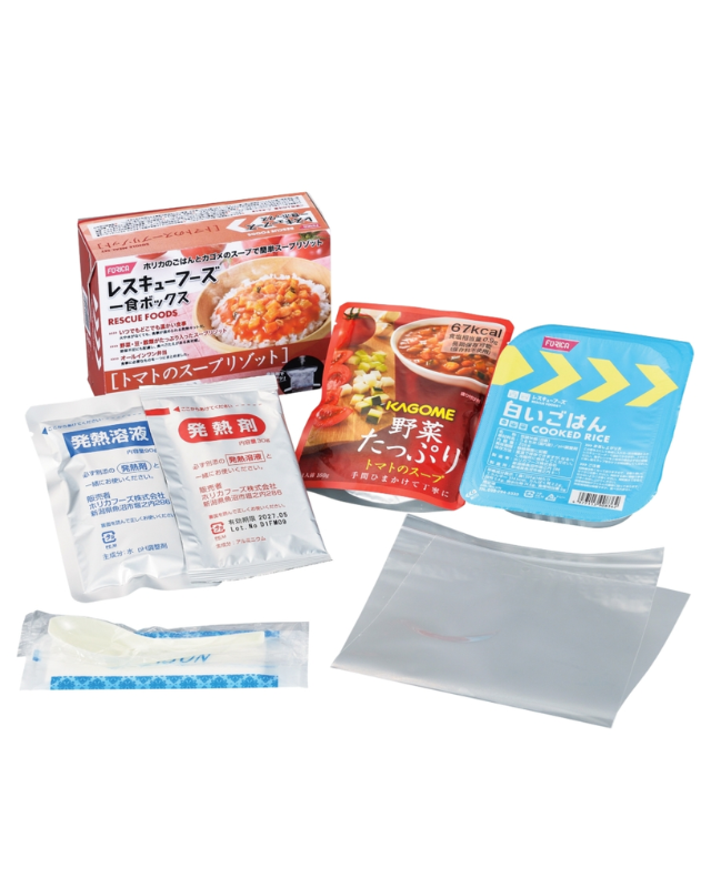 【5年保存】レスキューフーズ 一食ボックス トマトのスープリゾット 12食セット - 画像 (2)