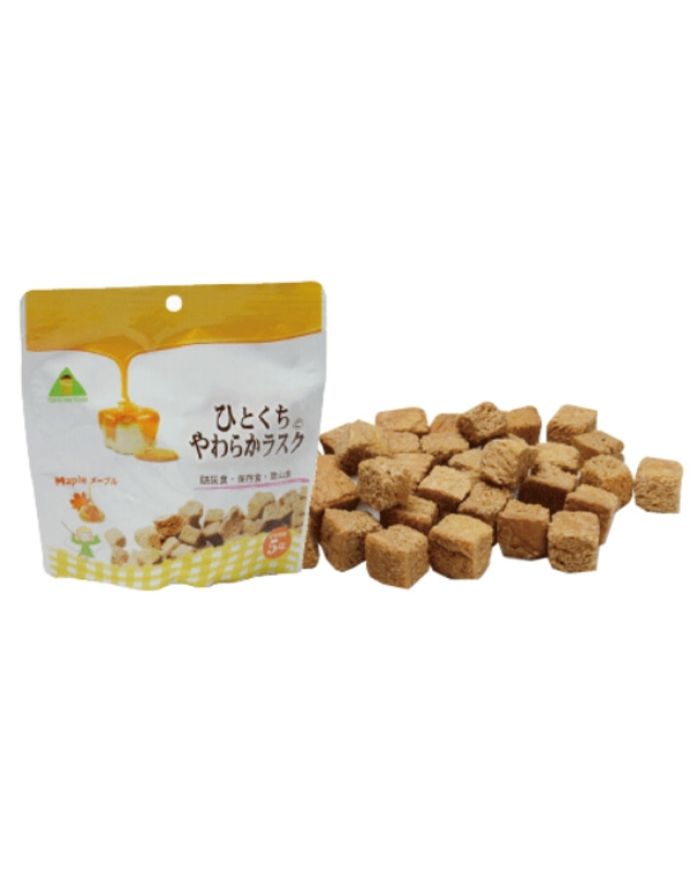 【5年保存】ひとくちやわらかラスク メープル 32袋セット - 画像 (2)