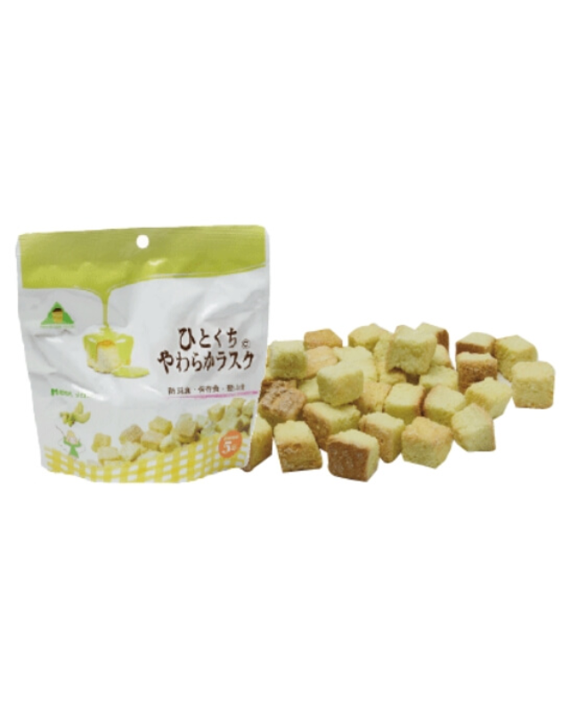 【5年保存】ひとくちやわらかラスク メロン 32袋セット - 画像 (2)