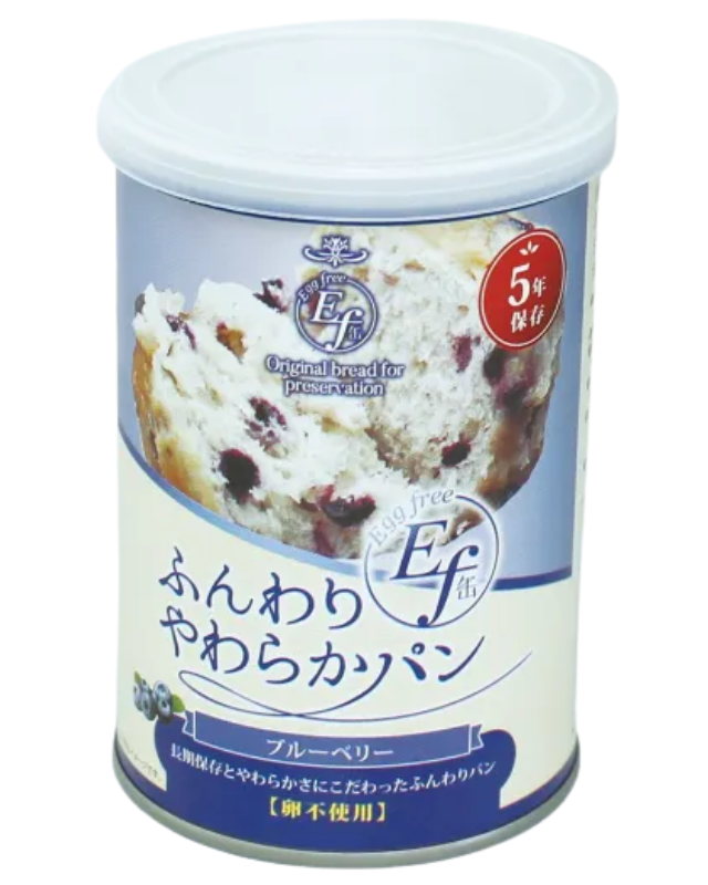 【5年保存】ふんわりやわらかパン Ef缶 ブルーベリー 24缶セット