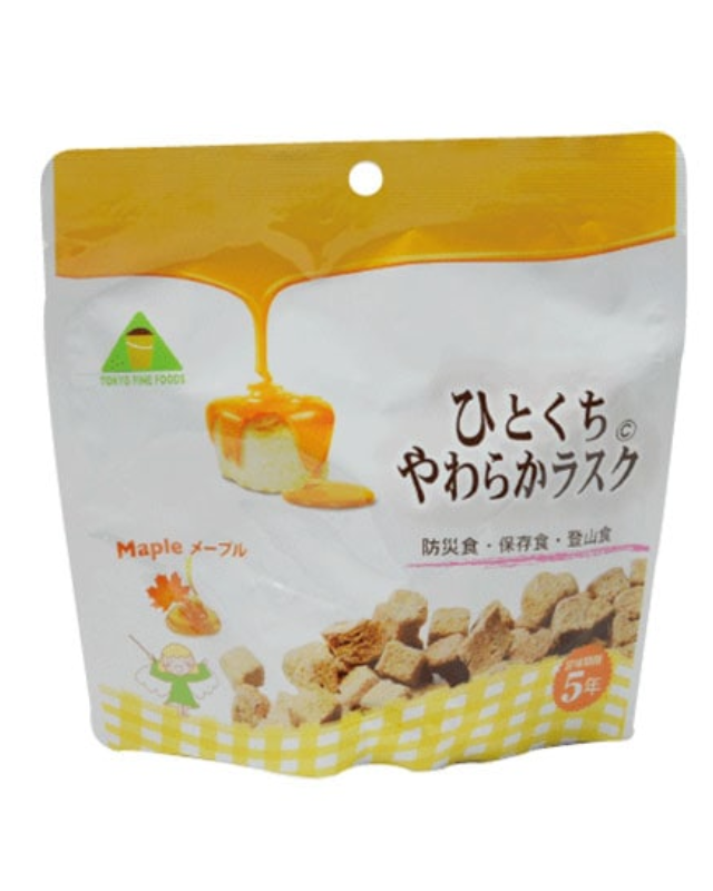 【5年保存】ひとくちやわらかラスク メープル 32袋セット