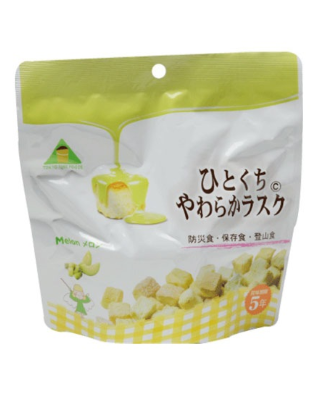 【5年保存】ひとくちやわらかラスク メロン 32袋セット