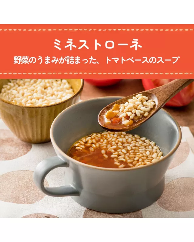【5年保存】アルファ―食品 サクッとライス ミネストローネ 40袋セット - 画像 (4)