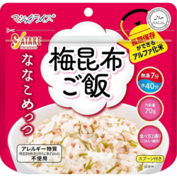 【7年保存】マジックライスななこめっつ 梅昆布ご飯 50食×2セット