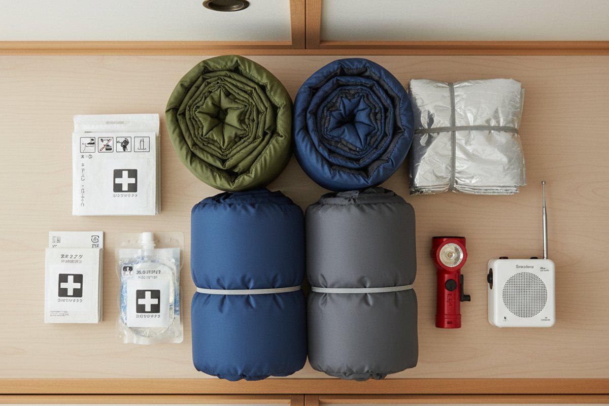 寝袋 防災 コンパクト 災害時シミュレーション