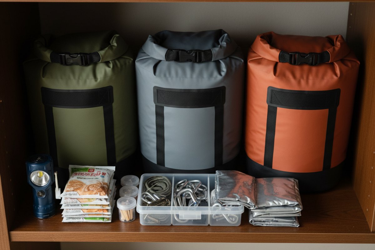防水バッグ 30L 防災 災害時シミュレーション