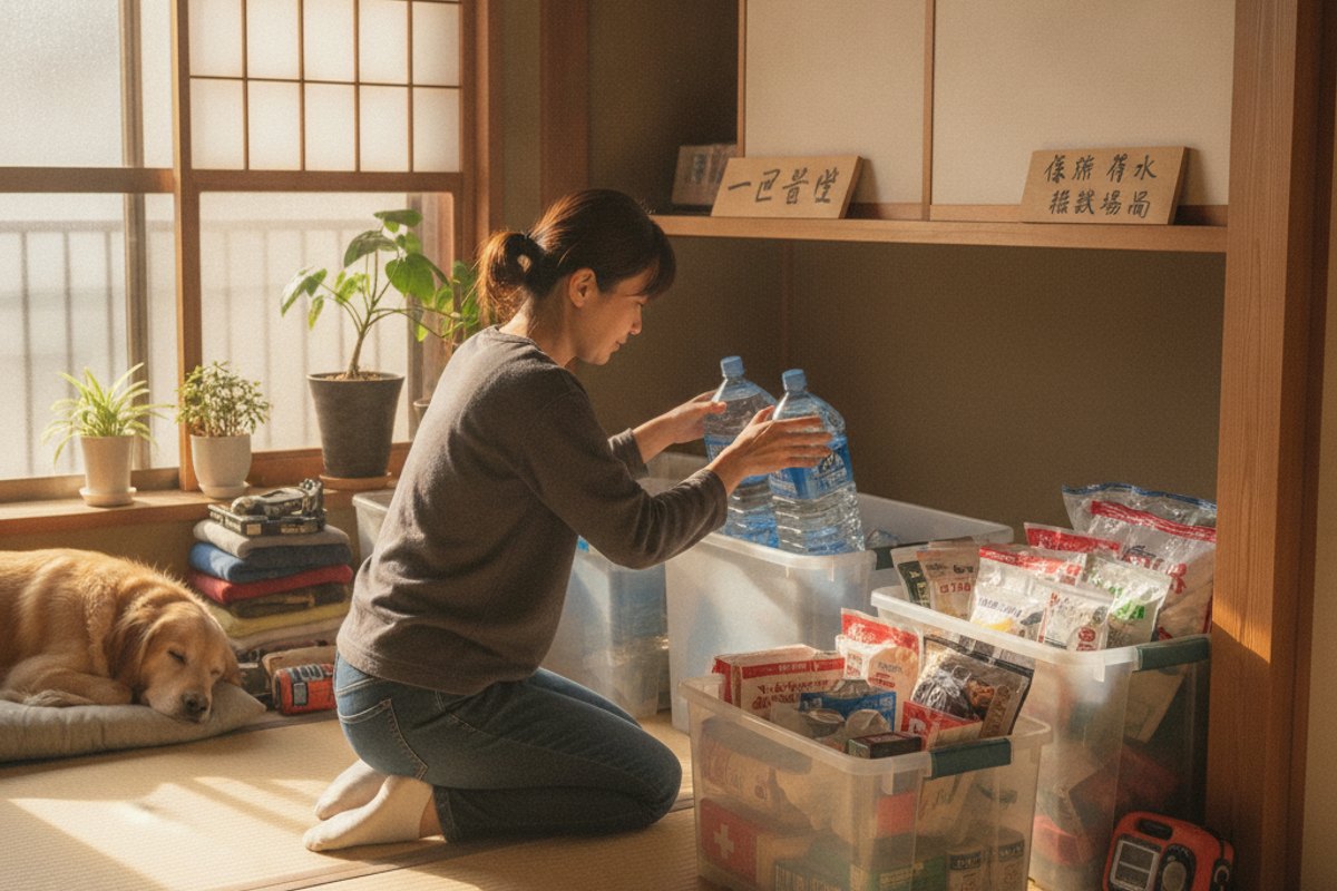 一戸建て 防災 保存水 備蓄場所 災害タイムライン